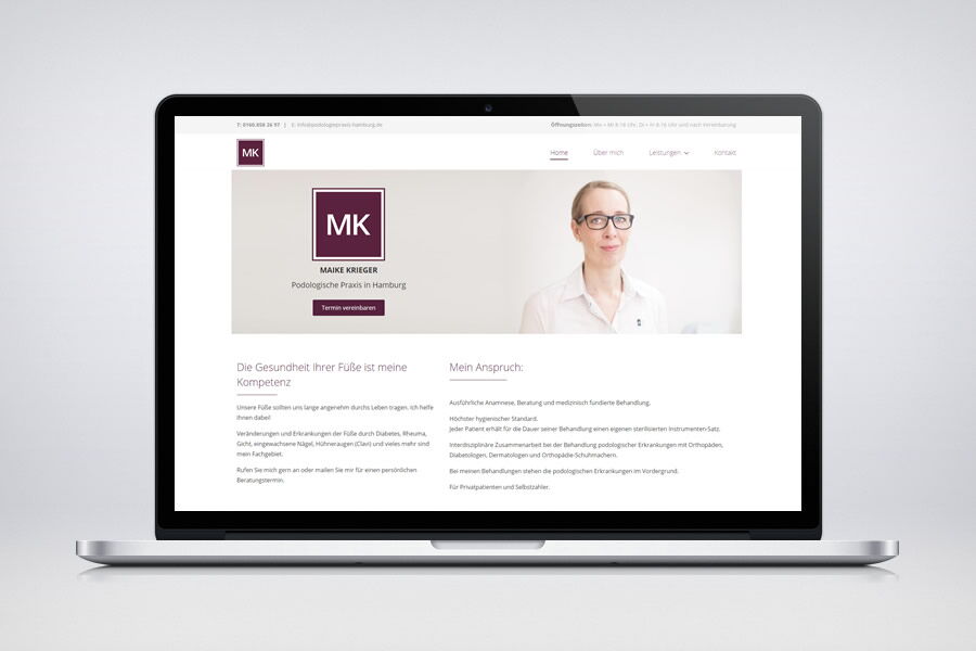 Weiter lesen: Maike Krieger - Podologie-Praxis in Hamburg