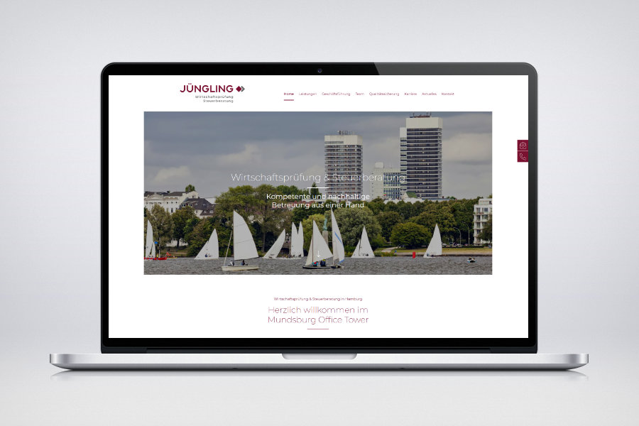 Jüngling - Wirtschaftsprüfung & Steuerberatung - Contao Website