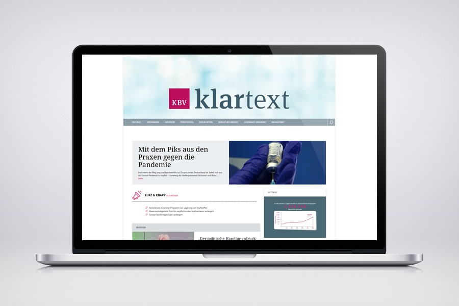 KBV Klartext - Contao Website & Webdesign